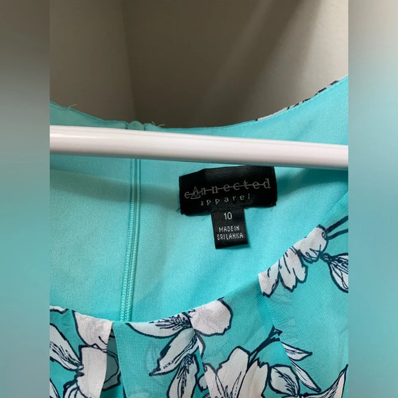 Blue Floral Dress - Picture 3 of 4